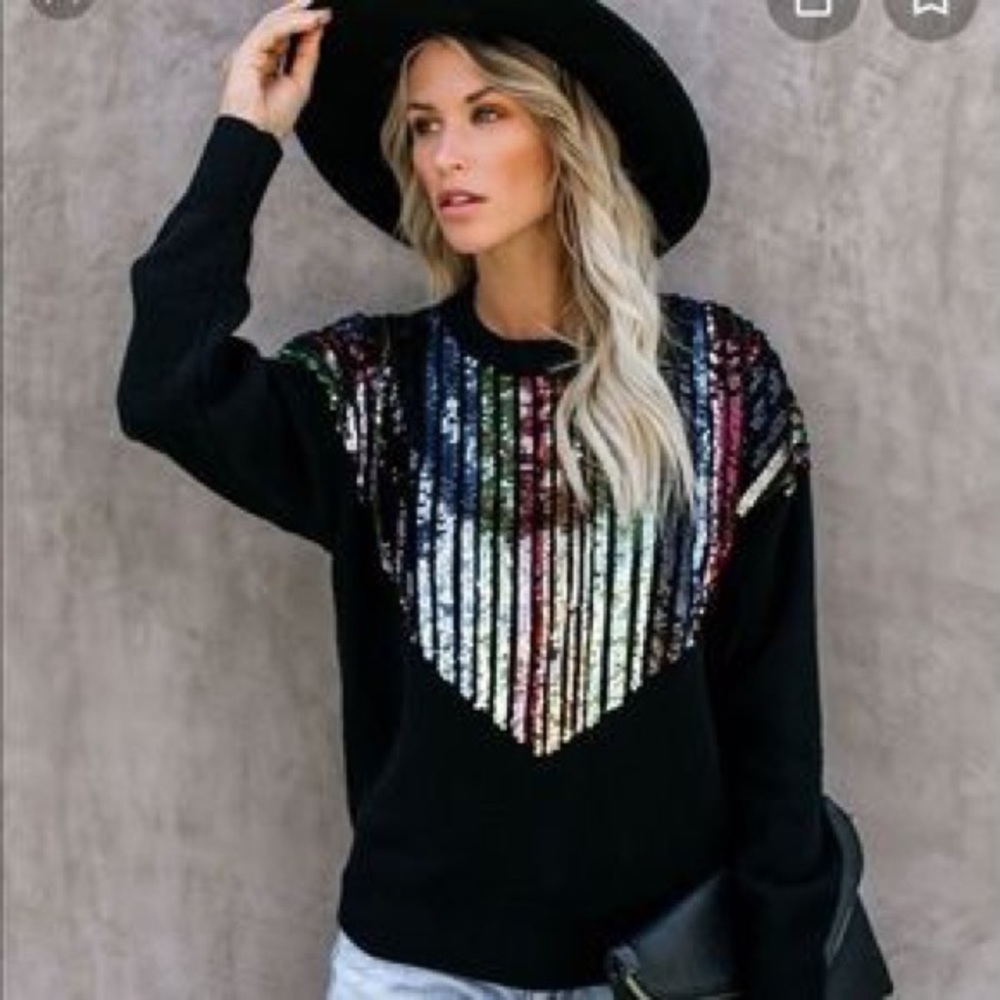 Life Of The Party Sequin Embellished Sweater